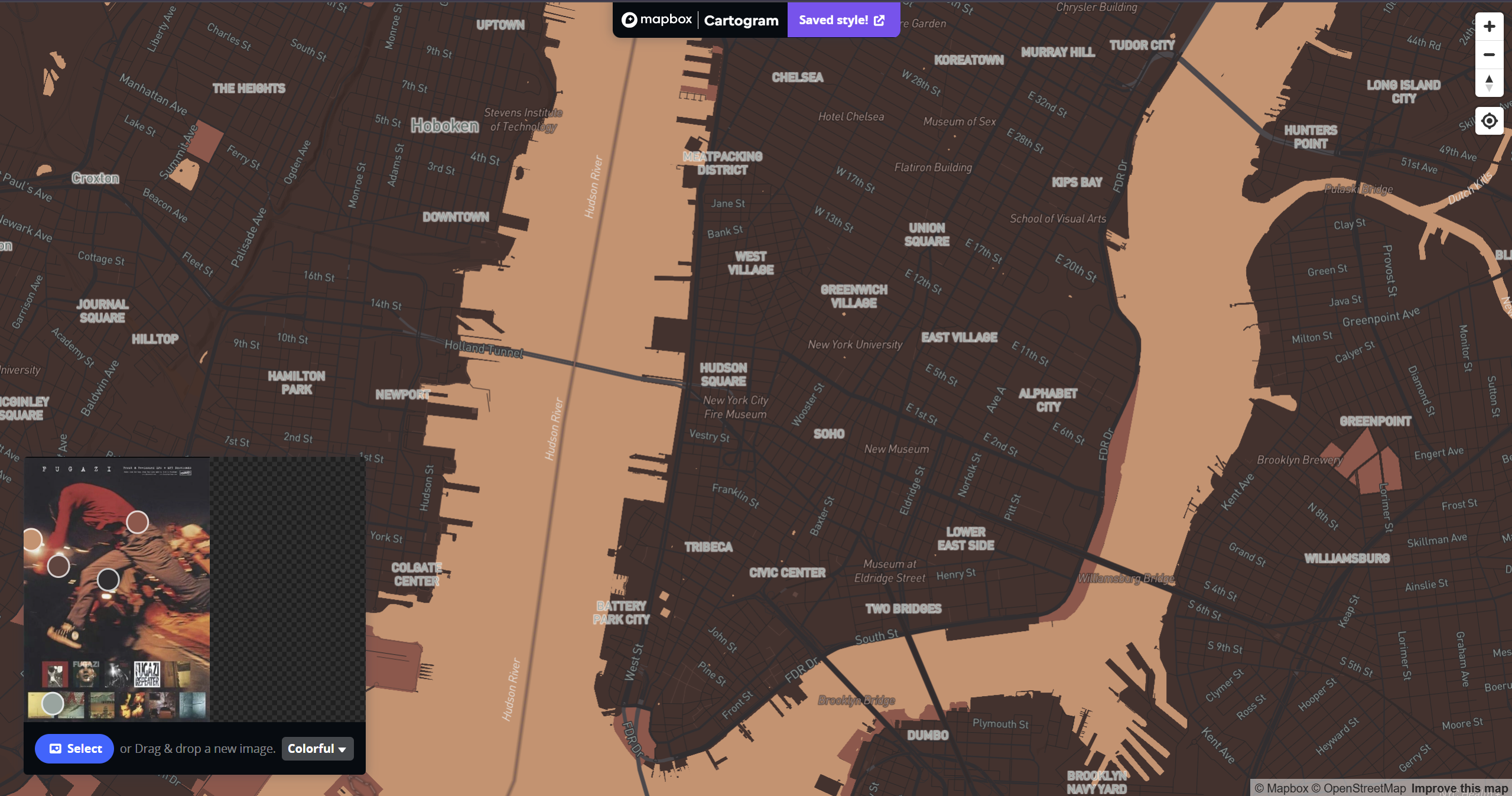 Exploration using mapbox's cartogram tool